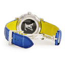 腕時計 ルイヴィトン LOUIS VUITTON エスカル タイムゾーン Q5D20 自動巻き メンズ 24か国 ワールドタイマー GMT グレー