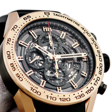 腕時計 タグホイヤー TAG Heuer カレラ キャリバー ホイヤー01 クロノグラフ CAR2A5B.FT6044 自動巻き メンズ K18RG無垢×Ti コンビ