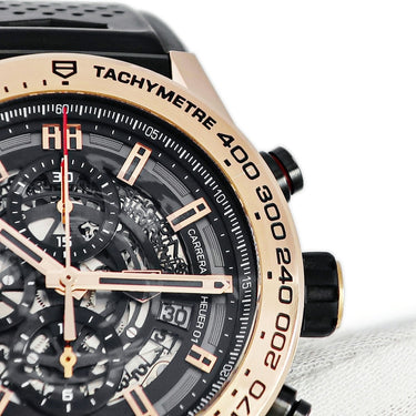 腕時計 タグホイヤー TAG Heuer カレラ キャリバー ホイヤー01 クロノグラフ CAR2A5B.FT6044 自動巻き メンズ K18RG無垢×Ti コンビ