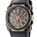 腕時計 ブルガリ BVLGARI オクト オリジナーレ クロノグラフ 103075 BGOP41SGCH 自動巻き メンズ K18PG×ブラックDLCSS