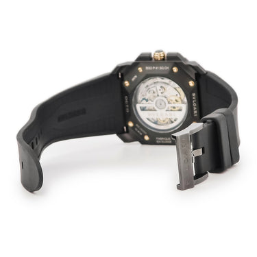 腕時計 ブルガリ BVLGARI オクト オリジナーレ クロノグラフ 103075 BGOP41SGCH 自動巻き メンズ K18PG×ブラックDLCSS