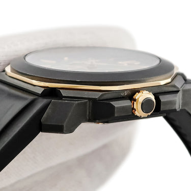 腕時計 ブルガリ BVLGARI オクト オリジナーレ クロノグラフ 103075 BGOP41SGCH 自動巻き メンズ K18PG×ブラックDLCSS
