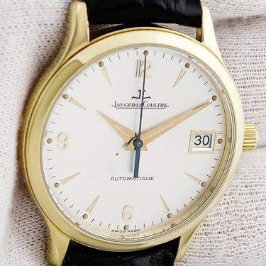 腕時計 ジャガールクルト JAEGER LECOULTRE マスター コントロール 145.1.89 145.140.892N 自動巻き メンズ K18YG無垢 シルバー アラビア
