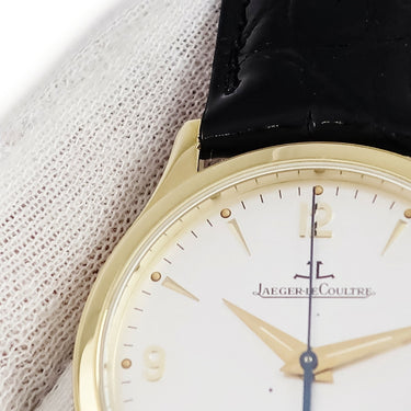 腕時計 ジャガールクルト JAEGER LECOULTRE マスター コントロール 145.1.89 145.140.892N 自動巻き メンズ K18YG無垢 シルバー アラビア