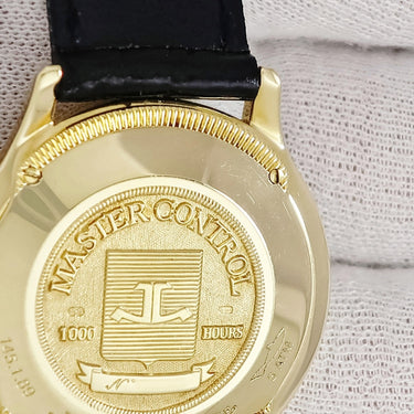 腕時計 ジャガールクルト JAEGER LECOULTRE マスター コントロール 145.1.89 145.140.892N 自動巻き メンズ K18YG無垢 シルバー アラビア
