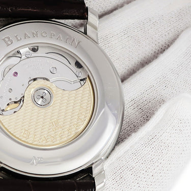 腕時計 ブランパン BLANCPAIN ヴィルレ ウルトラスリム 6653Q-1127-55B 自動巻き メンズ レトログラード スモールセコンド デイト 白