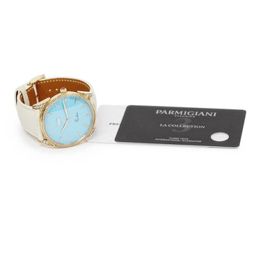 腕時計 パルミジャーニ・フルリエ PARMIGIANI FLEURIER トンダ ポメラート PFC267-1035500-HC2421 自動巻き メンズ K18PG 純正ダイヤ ターコイズ