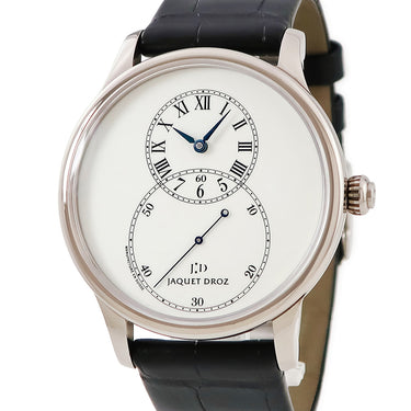 腕時計 ジャケ・ドロー Jaquet Droz グランセコンド J003034201 自動巻き メンズ K18WG無垢 エナメルダイヤル ブルースティール