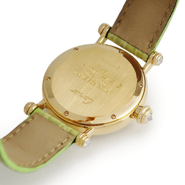 腕時計 カルティエ Cartier ディアボロ ドゥ カルティエ LM WG102551 手巻き レディース K18YG無垢 純正ダイヤ ラウンド ミラー