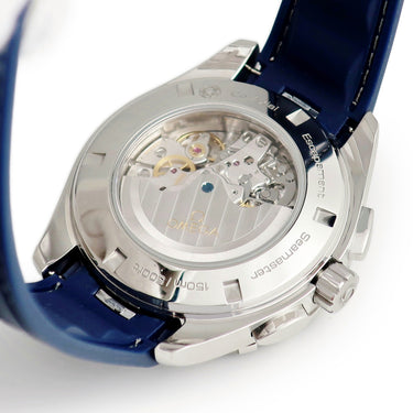 腕時計 オメガ OMEGA シーマスター アクアテラ CO-AXIAL GMT クロノグラフ 231.13.44.52.06.001 自動巻き メンズ グレー 縦縞