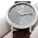 腕時計 IWC IWC ポートフィノ オートマティック 37 IW458603 自動巻き メンズ 純正12Pダイヤ デイト グレー バー ローマン