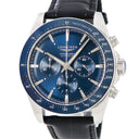 腕時計 ロンジン LONGINES コンクエスト クロノグラフ L3.835.4 自動巻き メンズ ブルー 青 タキメーター スモールセコンド