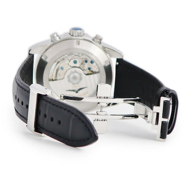 腕時計 ロンジン LONGINES コンクエスト クロノグラフ L3.835.4 自動巻き メンズ ブルー 青 タキメーター スモールセコンド