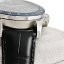 腕時計 ロンジン LONGINES コンクエスト クロノグラフ L3.835.4 自動巻き メンズ ブルー 青 タキメーター スモールセコンド