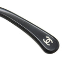 シャネル CHANEL ウェリントン 54□16 3353-A ブラック プラスチック メガネ 黒 伊達メガネ ココマーク