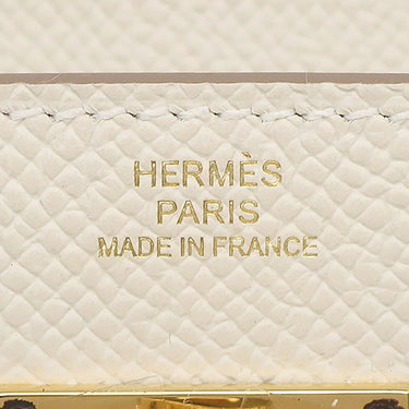 エルメス HERMES ケリーウォレット ロング トゥーゴー クレ ヴォーエプソン 長財布 ゴールド金具 オフホワイト ショルダー