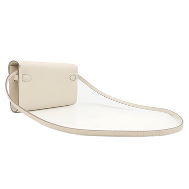 エルメス HERMES ケリーウォレット ロング トゥーゴー クレ ヴォーエプソン 長財布 ゴールド金具 オフホワイト ショルダー