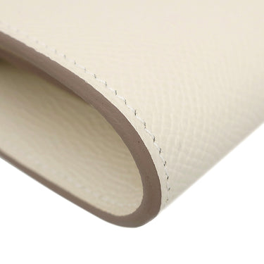 エルメス HERMES ケリーウォレット ロング トゥーゴー クレ ヴォーエプソン 長財布 ゴールド金具 オフホワイト ショルダー