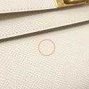 エルメス HERMES ケリーウォレット ロング トゥーゴー クレ ヴォーエプソン 長財布 ゴールド金具 オフホワイト ショルダー