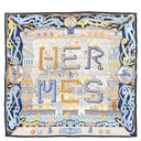 エルメス HERMES カレ90 CARRE ブラック×マルチカラー シルク スカーフ 【SUPER SILK QUEST/スーパーシルククエスト】