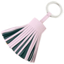 エルメス HERMES カルメン トリコロール モーヴペール×ヴェールシプレ×セサミ ラムスキン キーリング シルバー金具 茶 緑