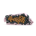 エルメス HERMES カルメン トリコロール モーヴペール×ヴェールシプレ×セサミ ラムスキン キーリング シルバー金具 茶 緑