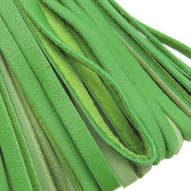 エルメス HERMES カルメン トリコロール ヴェールユッカ×ヴェールクリケット×モーヴペール ラムスキン キーリング シルバー金具 緑 ピンク