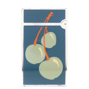 デュポン DUPONT ファンタジー フルーツ チェリー 0017393 ブルー×オレンジ×ライトブルー メタル ライター シルバー金具 青 オレンジ 火打石なし