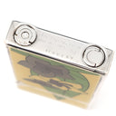 デュポン DUPONT ファンタジー プルメリア 0017395 ブラン×ブルー メタル ライター シルバー金具 青紫 白 着火確認済