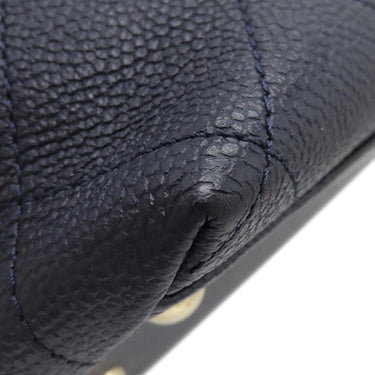 シャネル CHANEL チェーン トート ネイビー キャビアスキン トートバッグ ゴールド金具 紺 ココマーク 肩掛け