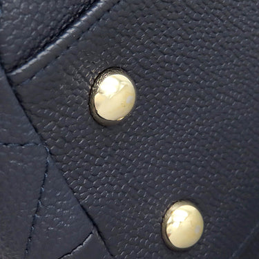 シャネル CHANEL チェーン トート ネイビー キャビアスキン トートバッグ ゴールド金具 紺 ココマーク 肩掛け