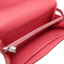 エルメス HERMES ケリーウォレット ロング ローズリップスティック シェーブル 長財布 シルバー金具