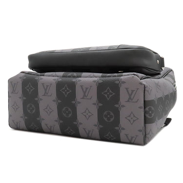 ルイヴィトン LOUIS VUITTON モジュラー バックパック M45962 モノグラムストライプエクリプス モノグラムストライプエクリプスキャンバス リュック・デイパック シルバー金具 黒 グレー NIGO