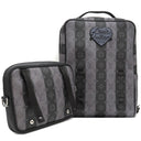 ルイヴィトン LOUIS VUITTON モジュラー バックパック M45962 モノグラムストライプエクリプス モノグラムストライプエクリプスキャンバス リュック・デイパック シルバー金具 黒 グレー NIGO