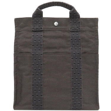 エルメス HERMES エールラインアドMM グレー キャンバス リュック・デイパック シルバー金具 鍵・カデナ欠品