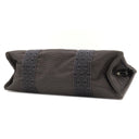 エルメス HERMES エールラインアドMM グレー キャンバス リュック・デイパック シルバー金具 鍵・カデナ欠品