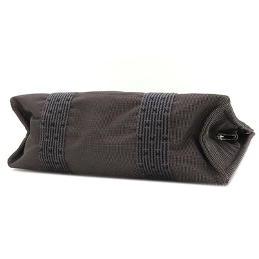 エルメス HERMES エールラインアドMM グレー キャンバス リュック・デイパック シルバー金具 鍵・カデナ欠品