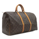 ルイヴィトン LOUIS VUITTON キーポル 50 M41426 モノグラム モノグラムキャンバス ボストンバッグ ゴールド金具 茶 鍵・パドロック・ポワニエ・ネームタグ欠品