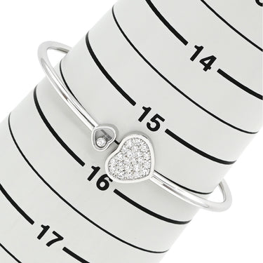 ショパール CHOPARD ハッピーハート 857482 ホワイトゴールド K18WG ダイヤモンド ブレスレット Au750 18K 18金 スモール