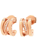ブルガリ BVLGARI B-zero1 ビーゼロワン レジェンド 356131 ピンクゴールド K18PG ダイヤモンド ピアス BVLGARI 750 パヴェダイヤ