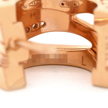 ブルガリ BVLGARI B-zero1 ビーゼロワン レジェンド 356131 ピンクゴールド K18PG ダイヤモンド ピアス BVLGARI 750 パヴェダイヤ