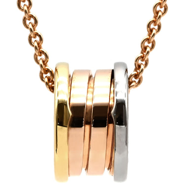 ブルガリ BVLGARI ビーゼロワン パーフェクトミステイク イエローゴールド×ピンクゴールド×ホワイトゴールド K18YG K18WG K18PG ネックレス スリーカラー B-zero1 ペンダント 18K 750 YG WG PG