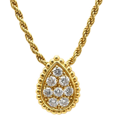 ブシュロン BOUCHERON セルパン ボエム スモール イエローゴールド K18YG ダイヤモンド ネックレス ダイヤ Au750 YG K18