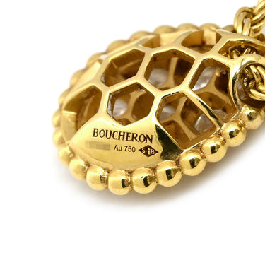 ブシュロン BOUCHERON セルパン ボエム スモール イエローゴールド K18YG ダイヤモンド ネックレス ダイヤ Au750 YG K18