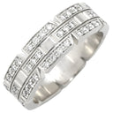 カルティエ Cartier タンクフランセーズ SM フルダイヤ ホワイトゴールド K18WG ダイヤモンド #54(JP14) リング 指輪 18K 750 ダイヤモンド 13.5号