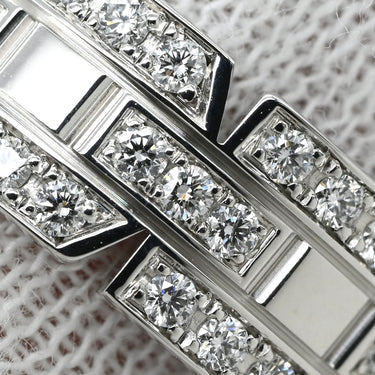 カルティエ Cartier タンクフランセーズ SM フルダイヤ ホワイトゴールド K18WG ダイヤモンド #54(JP14) リング 指輪 18K 750 ダイヤモンド 13.5号