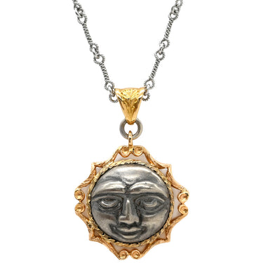 カッツァニーガ CAZZANIGA フェイスモチーフ イエローゴールド×ピンクゴールド×ホワイトゴールド K18YG K18PG K18WG ネックレス K18PG K18WG 3カラー 顔モチーフ