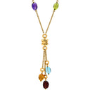 ブルガリ BVLGARI ビーゼロワン エレメント ネックレス CL854509 イエローゴールド×マルチカラー K18YG アメジスト ペリドット ロードライトガーネット ブルートパーズ シトリンクォーツ ネックレス 750 18K マルチストーン