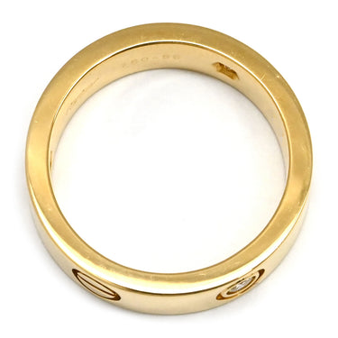 カルティエ Cartier ラブリング ハーフダイヤ B4032455 イエローゴールド K18YG ダイヤモンド #55(JP15) リング 指輪 LOVE Ring 750 18K 18金 3P 3石 3粒 ダイヤ 15号