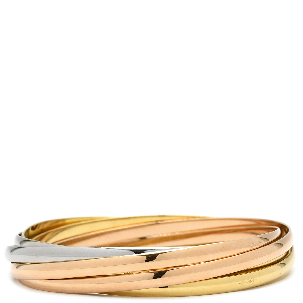 Cartier カルティエ トリニティ ブレスレット Au750 スリーカラー CARTIER/カルティエ】 トリニティ スリーカラー バングル 3BANDS